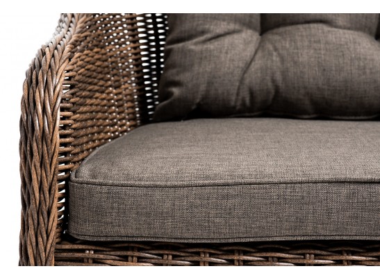 "Равенна" диван двухместный плетенный из ротанга, цвет коричневый в Кургане