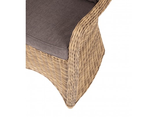 "Равенна" диван двухместный плетенный из ротанга, цвет соломенный в Кургане
