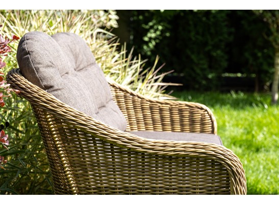 "Равенна" диван двухместный плетенный из ротанга, цвет соломенный в Кургане