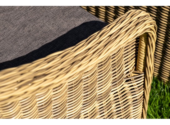 "Равенна" диван двухместный плетенный из ротанга, цвет соломенный в Кургане