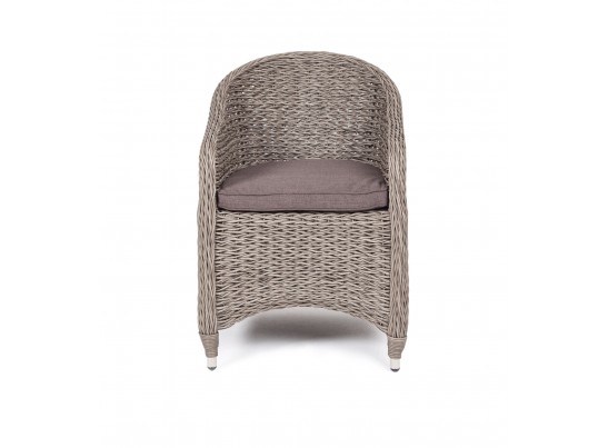 "Равенна" плетеное кресло из искусственного ротанга (гиацинт), цвет серый в Кургане