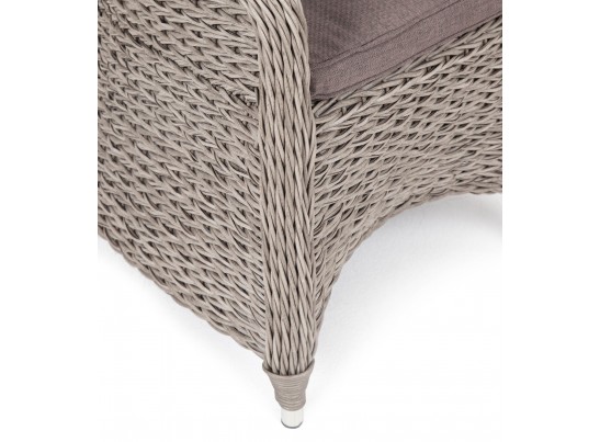 "Равенна" плетеное кресло из искусственного ротанга (гиацинт), цвет серый в Кургане