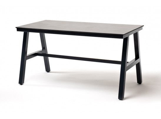 "Рио" стол из HPL 140х70см, H75, цвет столешницы "серый гранит" в Кургане