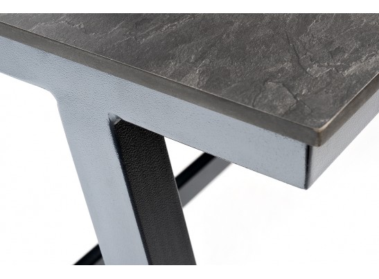 "Рио" стол из HPL 140х70см, H75, цвет столешницы "серый гранит" в Кургане