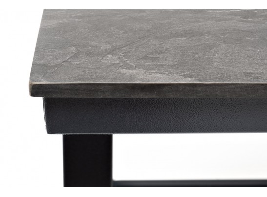 "Рио" стол из HPL 140х70см, H75, цвет столешницы "серый гранит" в Кургане