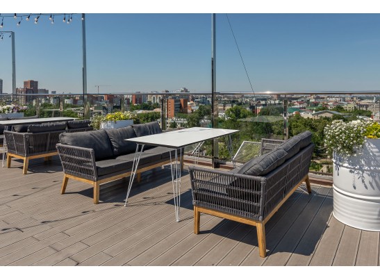 "Руссо" обеденный стол из HPL 150х80см, цвет молочный в Кургане