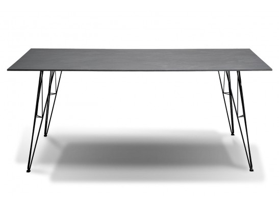 "Руссо" обеденный стол из HPL 184х80см, цвет "серый гранит" в Кургане