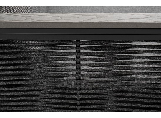 "Сан Ремо" диван 2-местный плетеный из роупа, каркас алюминий темно-серый, роуп серый, ткань серая в Кургане