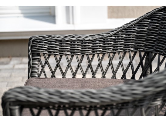 "Сицилия" обеденная группа плетеная, цвет графит в Кургане