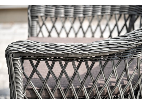 "Сицилия" обеденная группа плетеная, цвет графит в Кургане