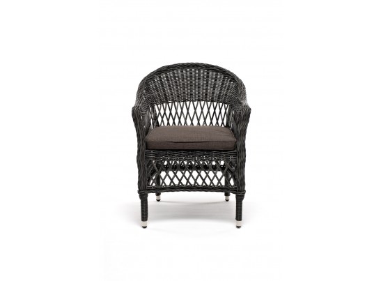 "Сицилия" плетеный стул из искусственного ротанга, цвет графит в Кургане