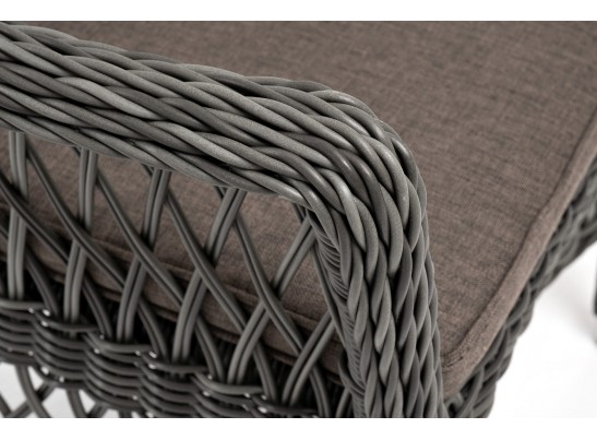 "Сицилия" плетеный стул из искусственного ротанга, цвет графит в Кургане