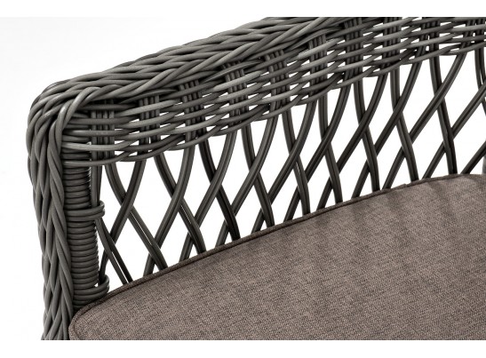 "Сицилия" плетеный стул из искусственного ротанга, цвет графит в Кургане