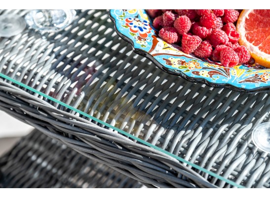 "Толедо" лаунж-зона из искусственного ротанга, цвет графит в Кургане