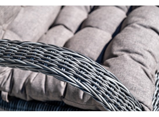 "Толедо" кресло плетеное с подушками, цвет графит в Кургане