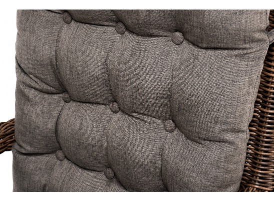 "Толедо" кресло плетеное с подушками, цвет коричневый в Кургане