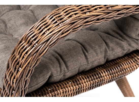 "Толедо" кресло плетеное с подушками, цвет коричневый в Кургане