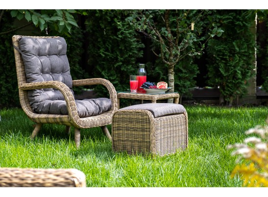 "Толедо" лаунж-зона из искусственного ротанга, цвет соломенный в Кургане