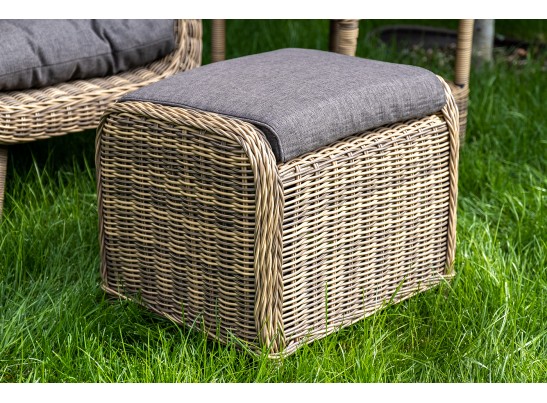 "Толедо" лаунж-зона из искусственного ротанга, цвет соломенный в Кургане