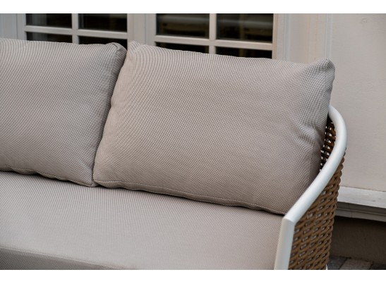 "Тоскана" лаунж-зона из искусственного ротанга, цвет соломенный в Кургане