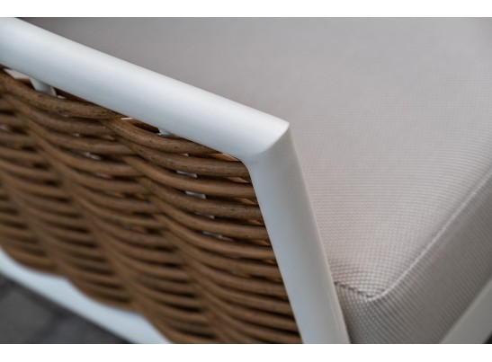 "Тоскана" лаунж-зона из искусственного ротанга, цвет соломенный в Кургане