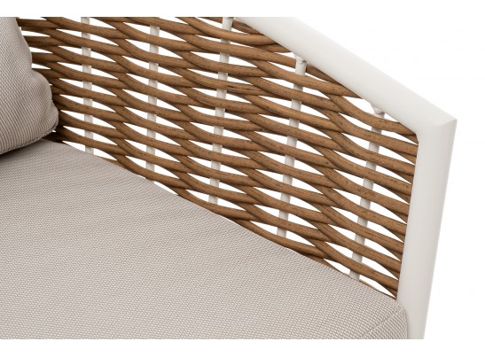 "Тоскана" лаунж-зона из искусственного ротанга, цвет соломенный в Кургане