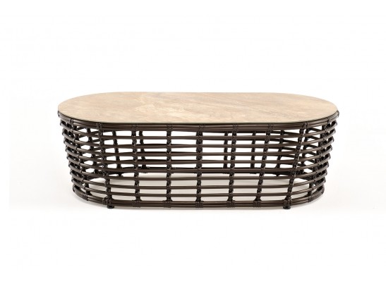 "Валенсия" журнальный столик из искусственного ротанга, цвет бронзовый в Кургане