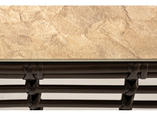 "Валенсия" журнальный столик из искусственного ротанга, цвет бронзовый в Кургане