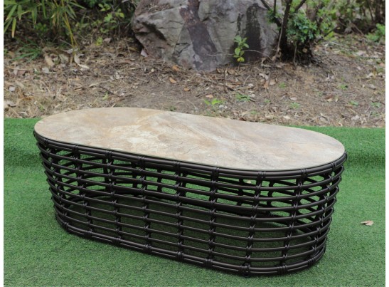 "Валенсия" журнальный столик из искусственного ротанга, цвет бронзовый в Кургане