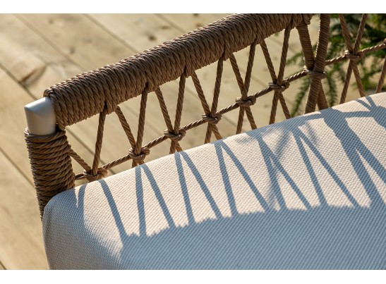 "Венеция" лаунж-зона из искусственного ротанга, цвет соломенный в Кургане