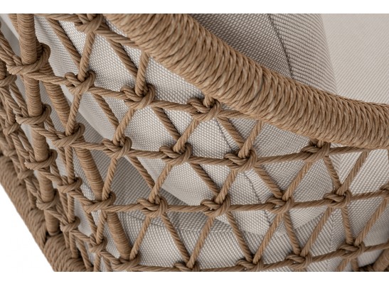 "Венеция" лаунж-зона из искусственного ротанга, цвет соломенный в Кургане