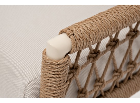 "Венеция" лаунж-зона из искусственного ротанга, цвет соломенный в Кургане