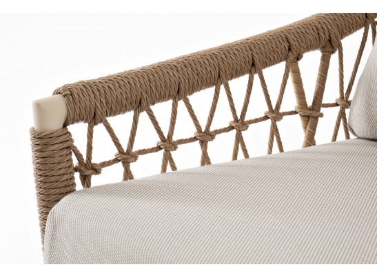 "Венеция" лаунж-зона из искусственного ротанга, цвет соломенный в Кургане