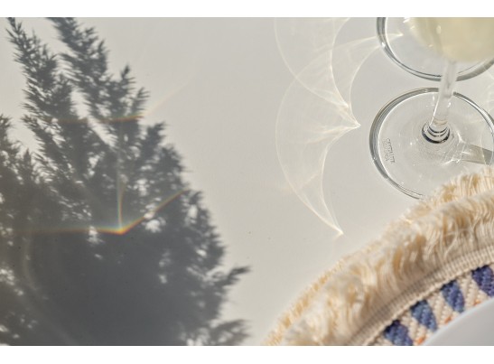 "Венето" обеденная группа на 6 персон со стульями "Милан", каркас белый, роуп бежевый в Кургане