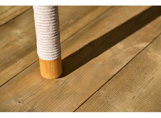 "Верона" лаунж-зона 5-местная плетеная из роупа (веревки), каркас алюминиевый белый, роуп бежевый в Кургане