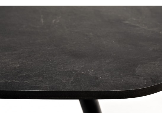 "Верона" журнальный стол из HPL 120х65, H40, каркас черный муар, цвет столешницы "серый гранит" в Кургане