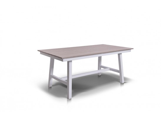 "Сан Ремо" стол обеденный из ДПК, каркас алюминиевый в Кургане