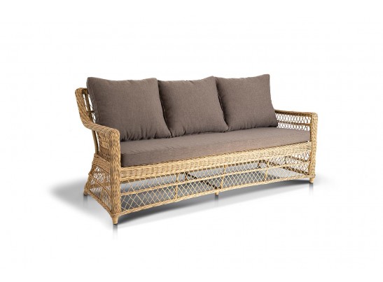 "Гранд Латте" лаунж-зона из искусственного ротанга, цвет соломенный в Кургане