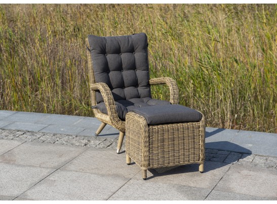 "Толедо" пуф плетеный, цвет соломенный в Кургане