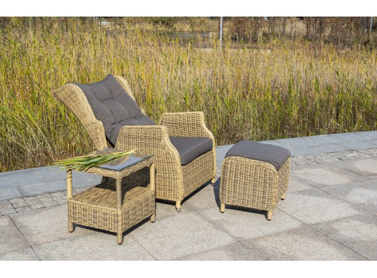"Форио" кресло раскладное плетеное, цвет соломенный в Кургане