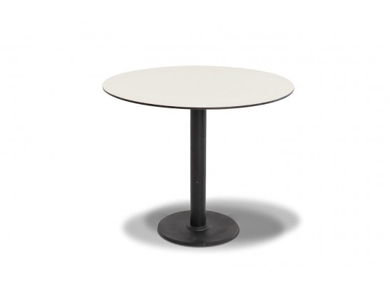 "Каффе" интерьерный стол из HPL круглый Ø63см, цвет молочный в Кургане