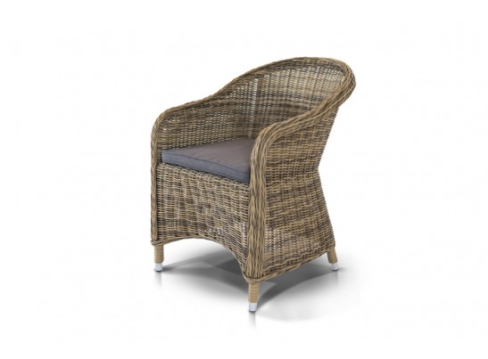 "Базелла" обеденная группа из искусственного ротанга, цвет коричневый в Кургане