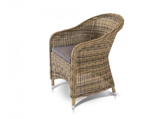 "Базелла" обеденная группа из искусственного ротанга, цвет соломенный в Кургане