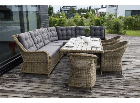 "Бергамо" плетеный центральный модуль дивана, цвет соломенный в Кургане