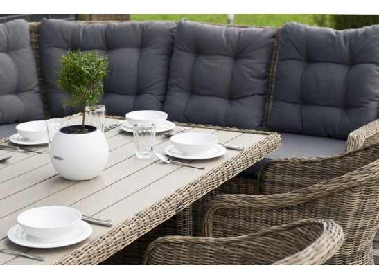 "Бергамо" модульный диван из ротанга, цвет соломенный в Кургане