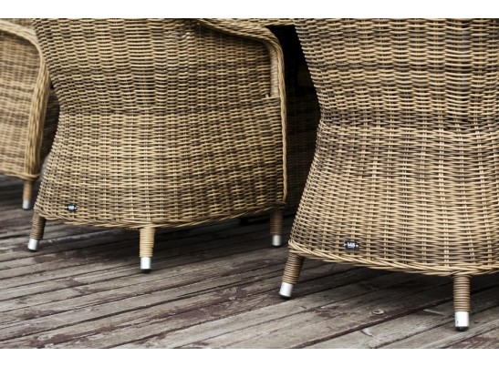 "Бергамо" обеденная группа угловая из искусственного ротанга, цвет коричневый в Кургане