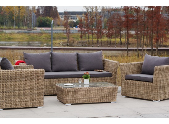 "Капучино" кресло из искусственного ротанга, цвет соломенный в Кургане