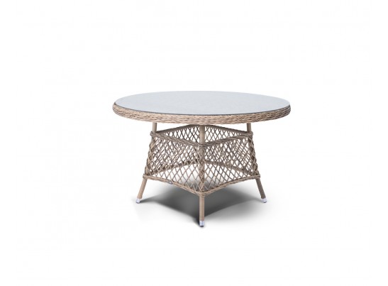 "Дольче" обеденная группа из искусственного ротанга, цвет соломенный в Кургане