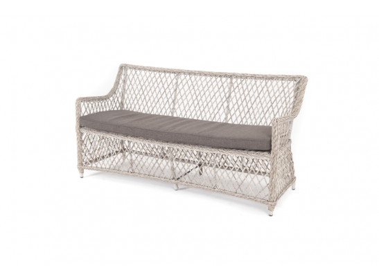 "Латте" диван двухместный из искусственного ротанга, цвет бежевый в Кургане