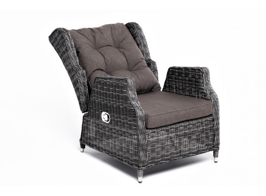 "Форио" кресло раскладное плетеное, цвет графит в Кургане